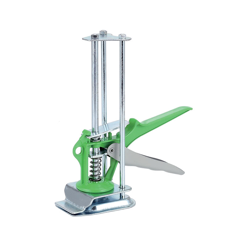 Mini elevador de azulejos de triple columna con mango verde